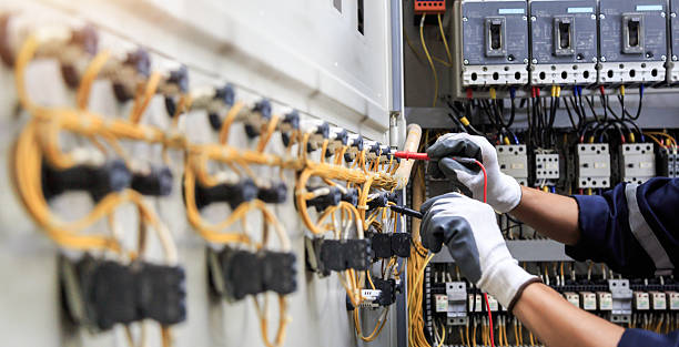 Professional Electrician technician working in Culver, IN